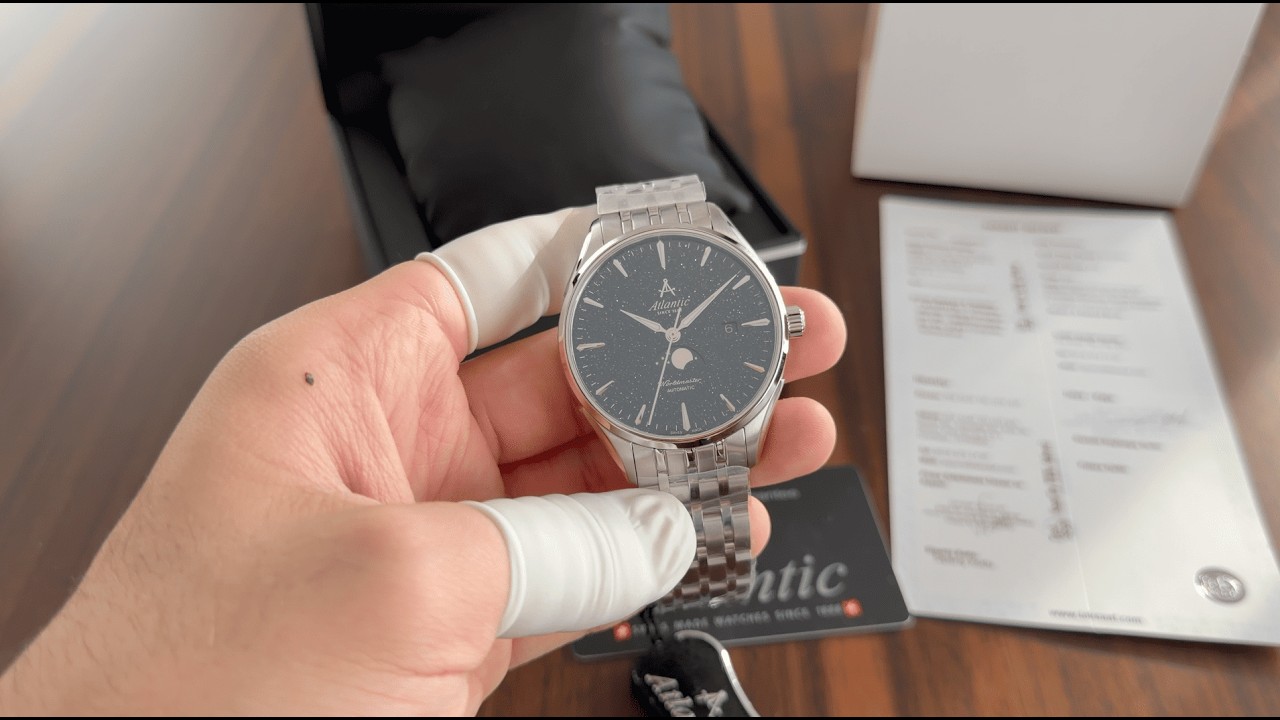 Atlantic Worldmaster Nightsky Moonphase - Blue Aventurine Stone 