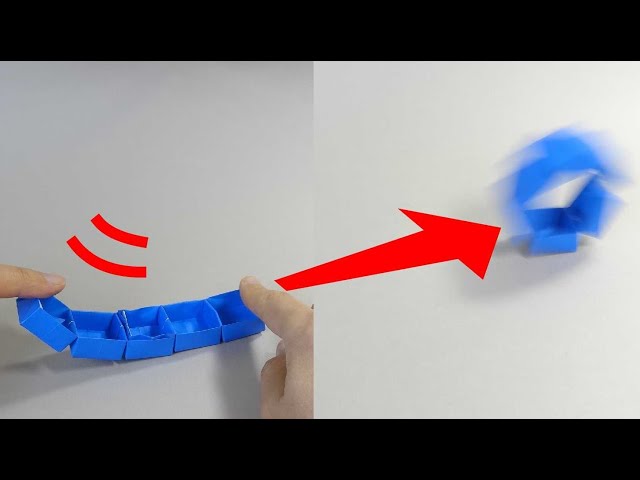 ころころ転がる折り紙