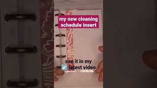 I made my own custom cleaning schedule 🧽🤞 @GanchiPlans