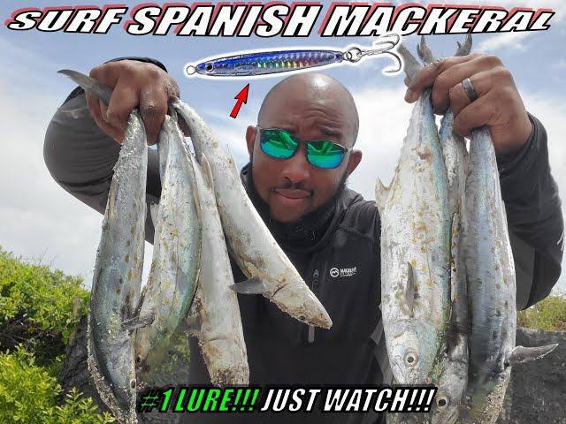 1 BAIT FOR SURF FISHING SPANISH MACKEREL!!! MOREHEAD CITY NC!!! MUST  WATCH!!! 