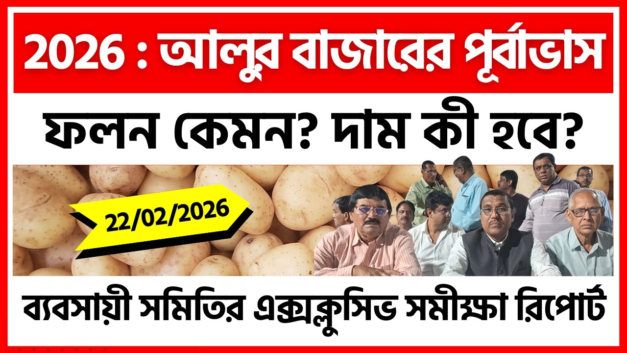 2026 : আলুর বাজারের এক্সক্লুসিভ পূর্বাভাস - ব্যবসায়ী সমিতির গ্রাউন্ড জিরোর সমীক্ষায়। India Potato