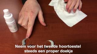 Hoorcentrum Aurilis Gebruik Van De Reinigingsspray