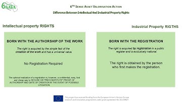 6SAVA 1.2 IP protection strategy – Intellectual property vs industrial property