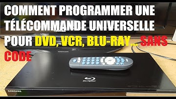 Comment programmer une télécommande universelle sans code pour un DVD, Blu Ray etc...