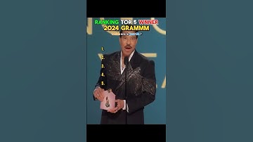 TOP 5 GRAMMY WINNERS 2024 #grammys #billieeilish #taylorswift #sza #mileycyrus #2024