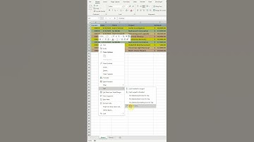 Short: Sort by Color in Excel
