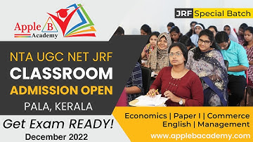 NTA UGC NET Classroom Admission | Dec 2022 | Economics | Commerce | Paper 1 | English | Management
