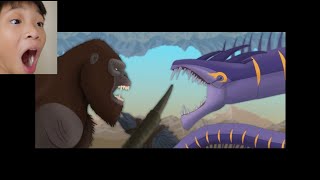 #Kong vs Drown Viper fight animation (reaction)