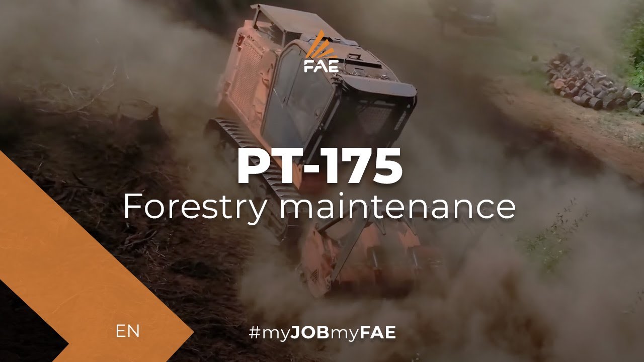 FAE PT-175 tracked carrier - Fuel Reduction and Forestry Mulching in Sierra Nevada Mountains (USA)