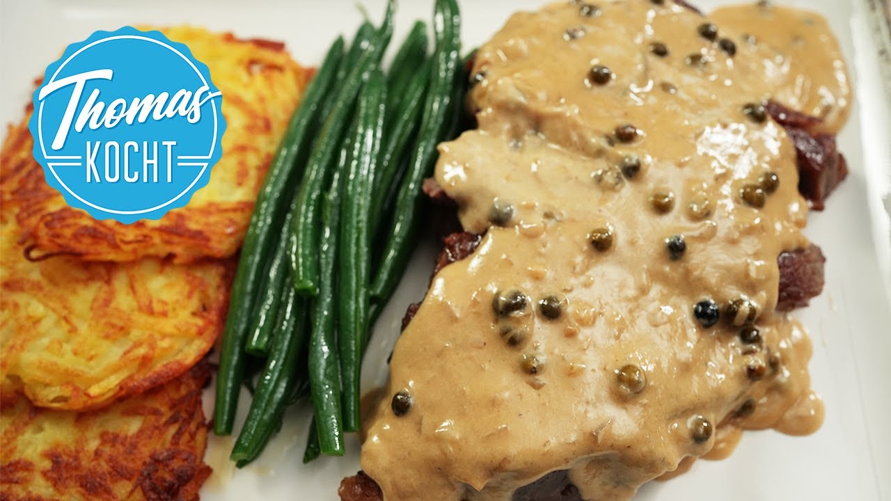 Pfeffersteak mit der perfekten Pfefferrahmsauce