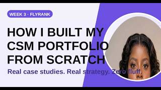Week 3 AI Fluency Assignment | Portfolio Design & Visual Consistency