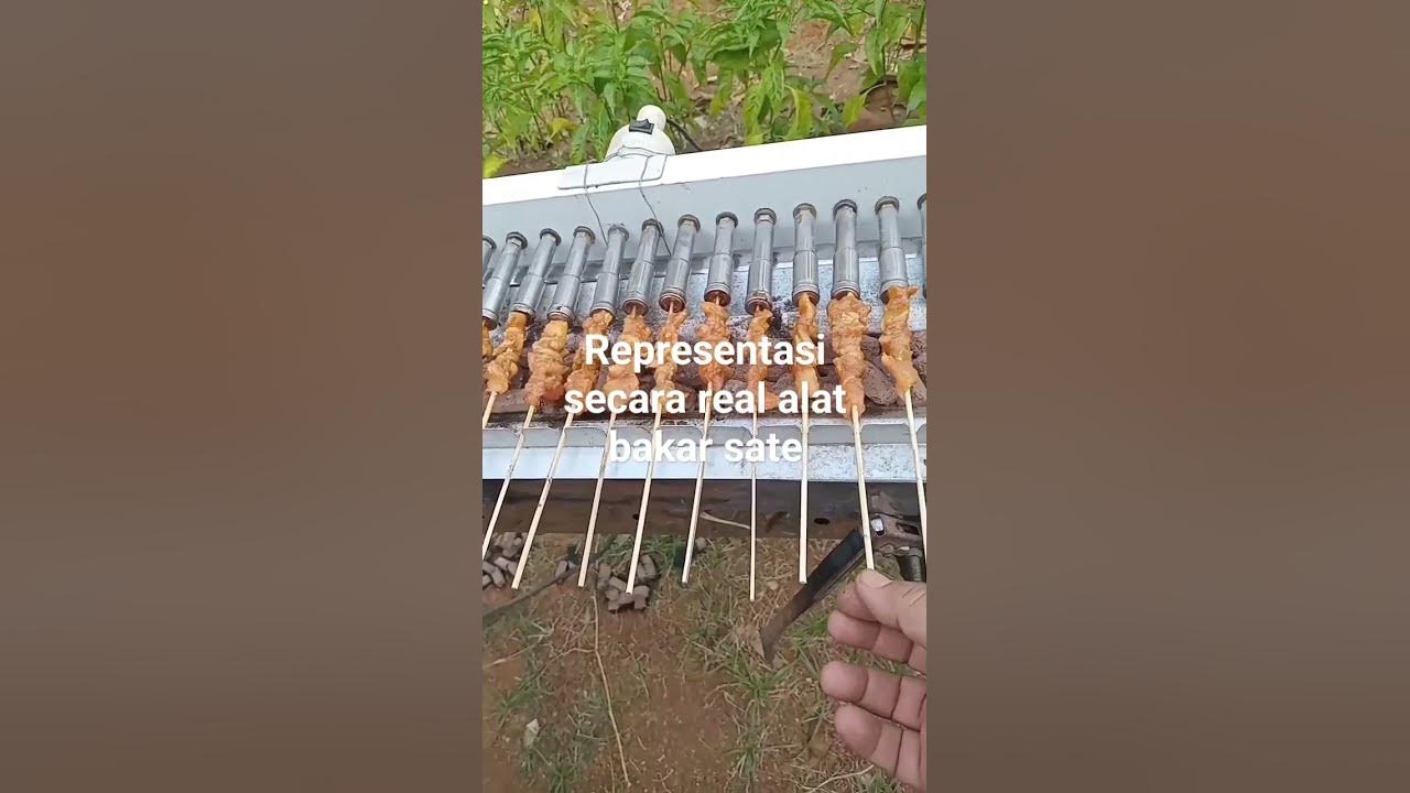 real,.penampakan cara kerja alat bakar sate canggih real,.penampakan cara kerja alat bakar sate canggih