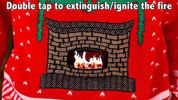 Knitted Crackling Fireplace Ugly Christmas Sweater- Digital Dudz Christmas 2013