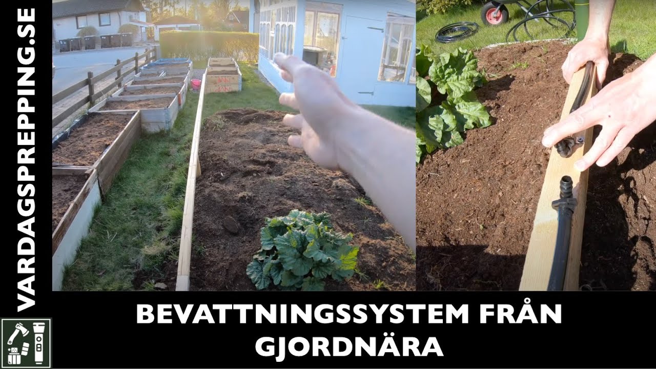 Patrik installerar bevattningssystem från Gjordnära Del 1