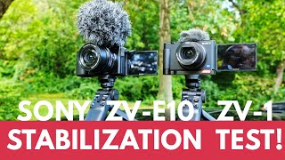 Sony ZV-E10 and ZV-1, Stabilization test