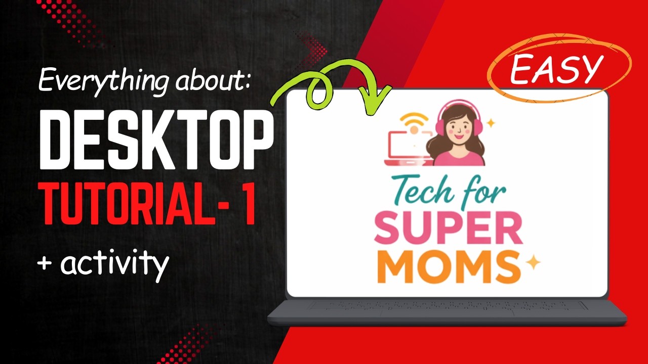 Laptop for beginners | Tutorial 1- Everything about Desktop - YouTube