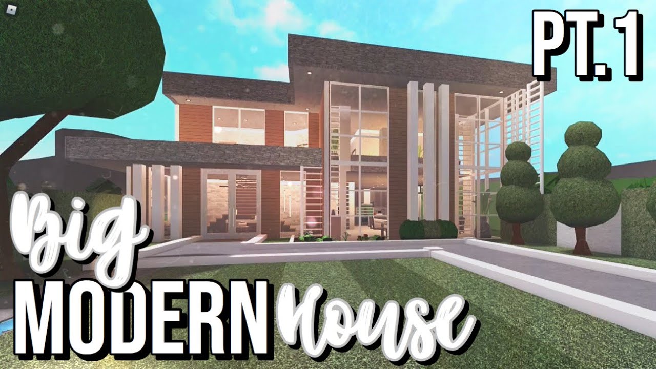 Big Modern House Pt. 1 ( Exterior ) | Bloxburg - YouTube