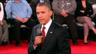 President Obama on the Romney Plan for Women - 2012 Presidential Debate in Hempstead, New York