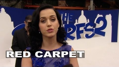 The Smurfs 2 LA Premiere: Katy Perry Interview | ScreenSlam