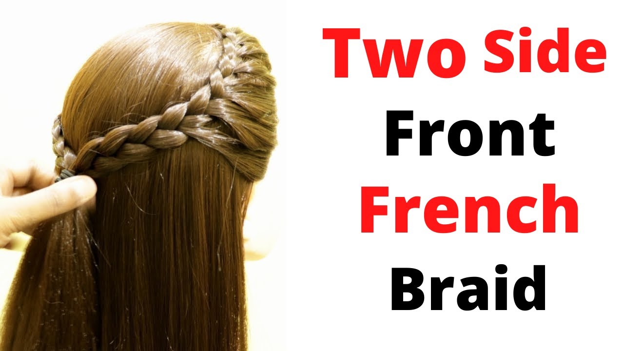 French Braid Drawing Front View - Temu