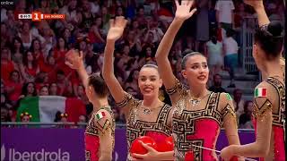 Team Italy 3 Ribbons 2 Balls Q 40th FIG Rhythmic Gymnastics World Championships Valencia 2023
