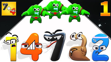 MERGE NUMBER RUN - evolution of lore numbers Games Gameplay Part 1