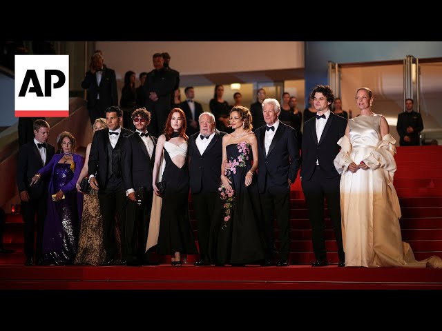 Richard Gere, Uma Thurman arrive at Cannes Film Festival premiere of 