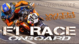 ONBOARD RACE WITH SETUP DETAILS - KTM 1290 SUPERDUKE - AFM ROUND 3