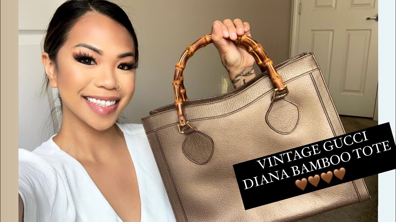 Gucci Vintage Diana Bamboo Hand Bag