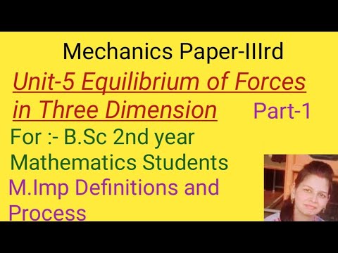 Equilibrium of Forces