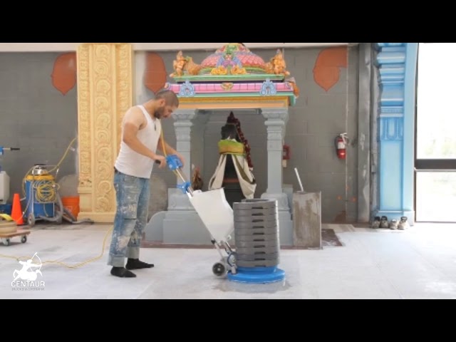 The Centaur Stonechat Floor Grinder & Polisher Handles Up To 400 lbs of Additional Weight
