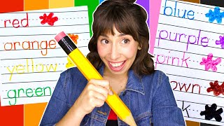 How to Write COLORS! | Learn to Write Color Words | Practice Handwriting with Bri Reads