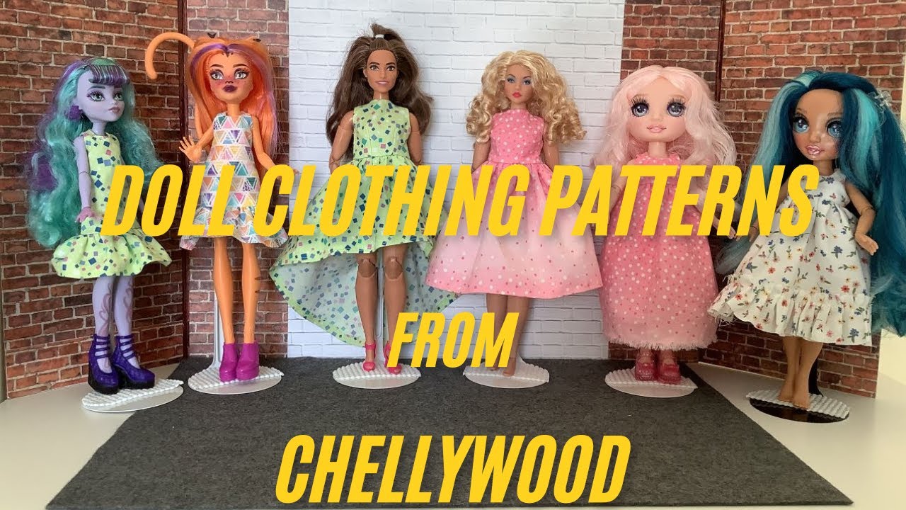 Выкройки одежды для кукол от Chellywood, том 35.