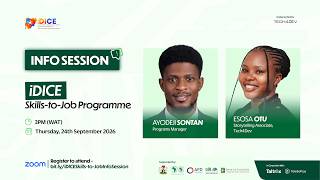 Full iDICE Skills-to-Job Programme Info Session Update