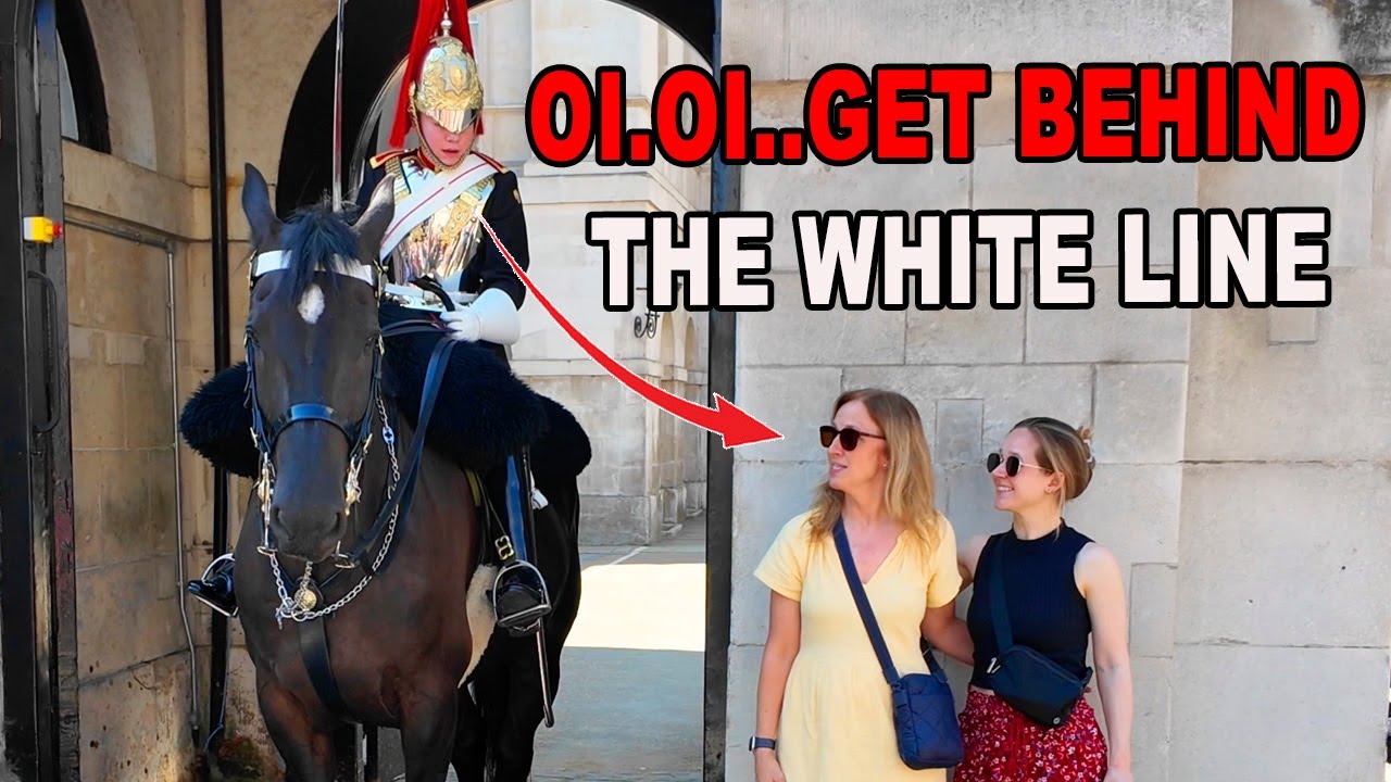 ‼️Respect the Rules! Guard Confronts Tourist Over White Line😡