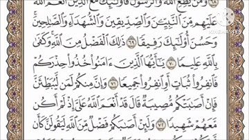 صفحة 89 من القرآن الكريم مكررة 10 مرات بصوت الشيخ فارس عباد