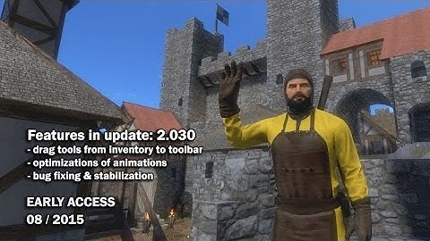 Medieval Engineers - Update 02.030: Bugfixes, Drag tools from inventory to toolbar