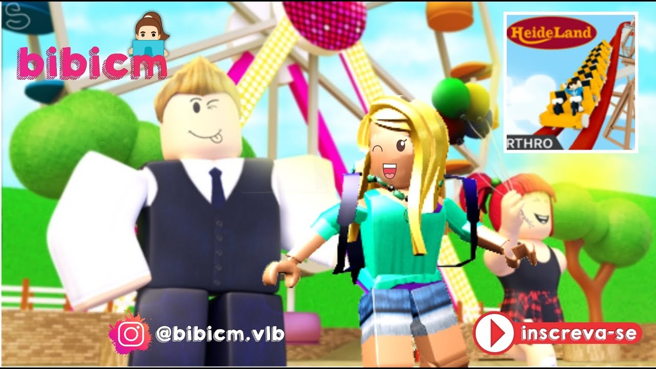 Roblox Parque De Diversoes Theme Park Heide Land Youtube - parque de diversões roblox