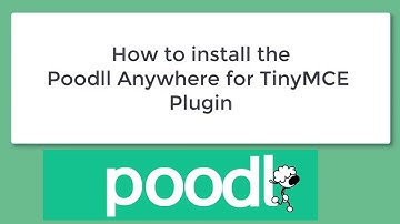 install poodll tinymce