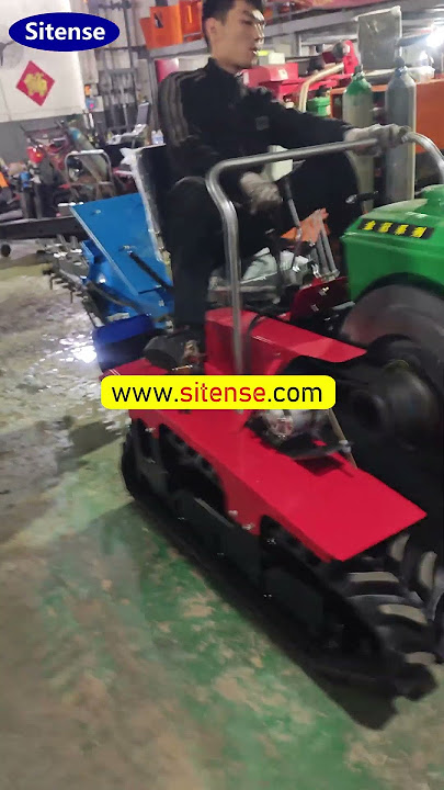 Compact Crawler Tractor with Back Chain Trencher #trencher #chaintrencher #trenching #trenchers