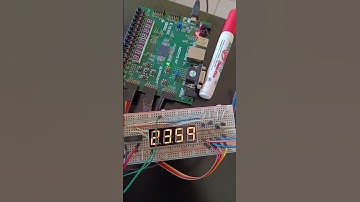 #shorts #reloj con #FPGA #VHDL #display7segmentos #multiplexacion