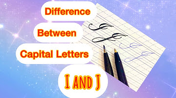 Difference between capital letter I and J @calligraphy65 