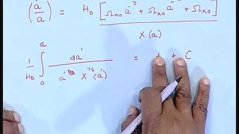 Lecture 33 of 35: Cosmological Linear Perturbation-III |Physical Cosmology | Prof. Somnath Bharadwaj
