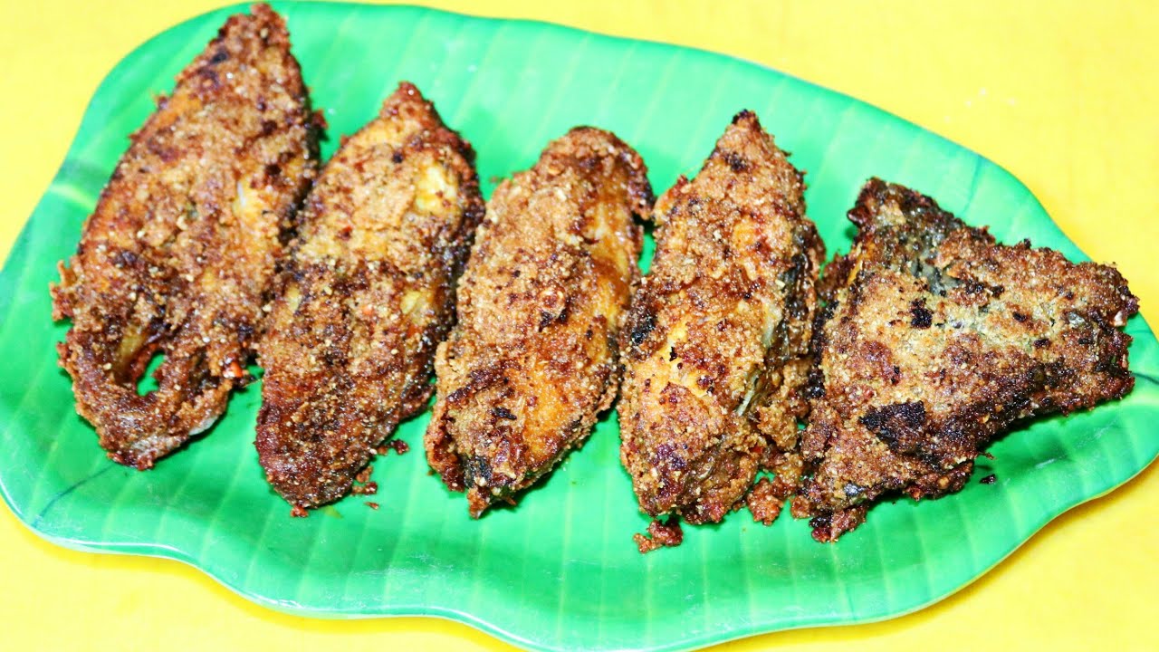 Crispy masala fish fry marinated fish coated with oats & fried YouTube
