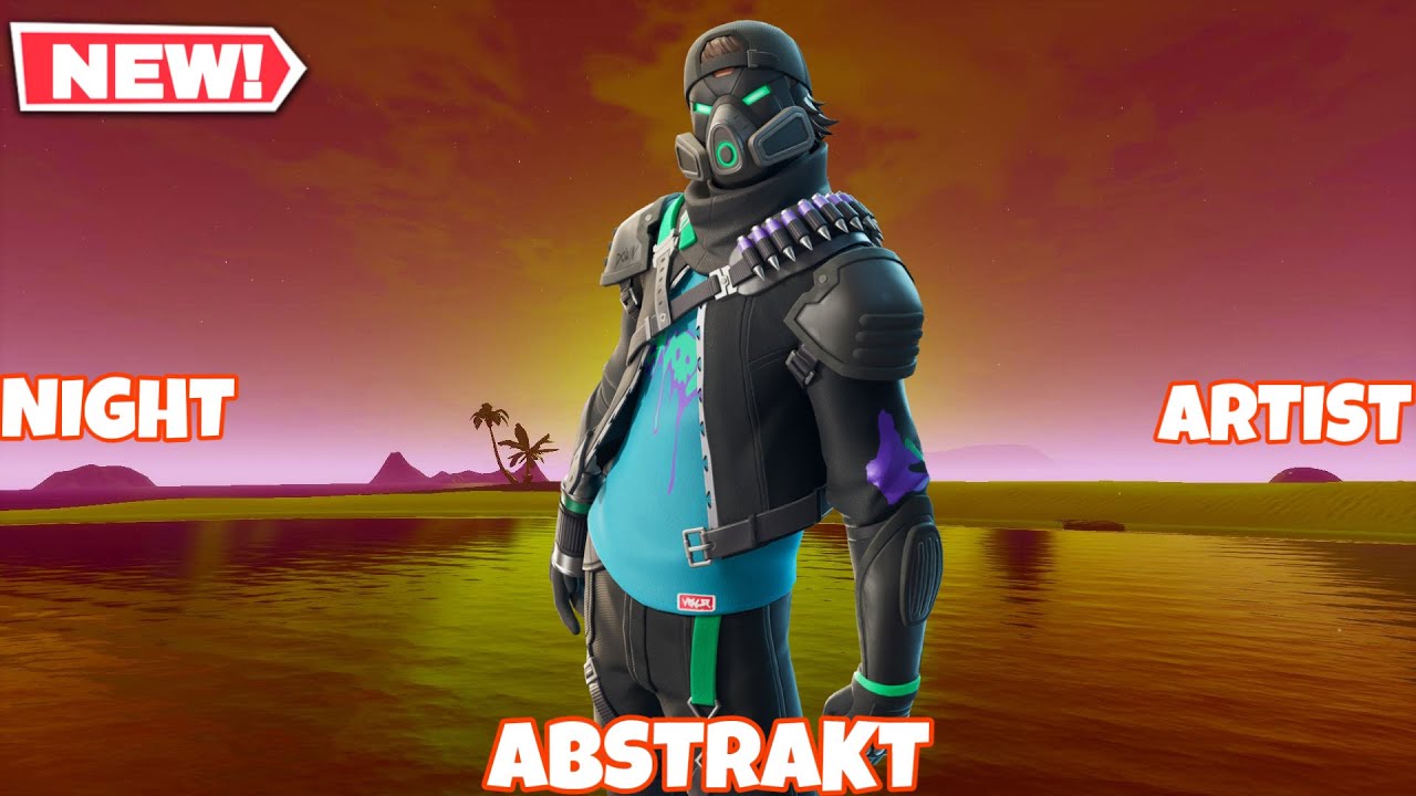 Fortnite Night Artist Abstrakt Skin Gameplay (Full Showcase)
