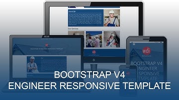 BOOTSTRAP 4 TUTORIAL: ENGINEER PARALLAX TEMPLATE (FREE DOWNLOAD TEMPLATE)  2019