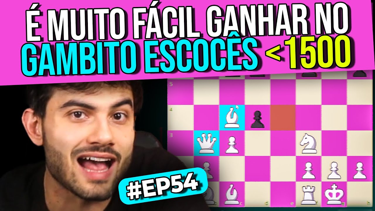 Aprenda Aberturas de Xadrez - Gambito Escocês  Nessa aula o GM Evandro  Barbosa explica como jogar o Gambito Escocês, uma abertura muito agressiva  que as brancas podem usar contra com lance