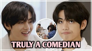 BTS Taehyung Funny Moments During Director's Cut Jinny's Kitchen Makes Everyone Laugh colorfully