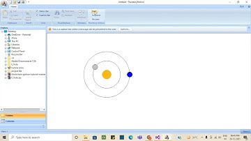 Planetary Motion simulation using MFC Application in Visual Studio | Threading