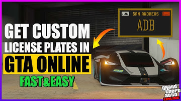 GTA 5 ONLINE - How To Get Custom Plates Easily (Updated 2025)